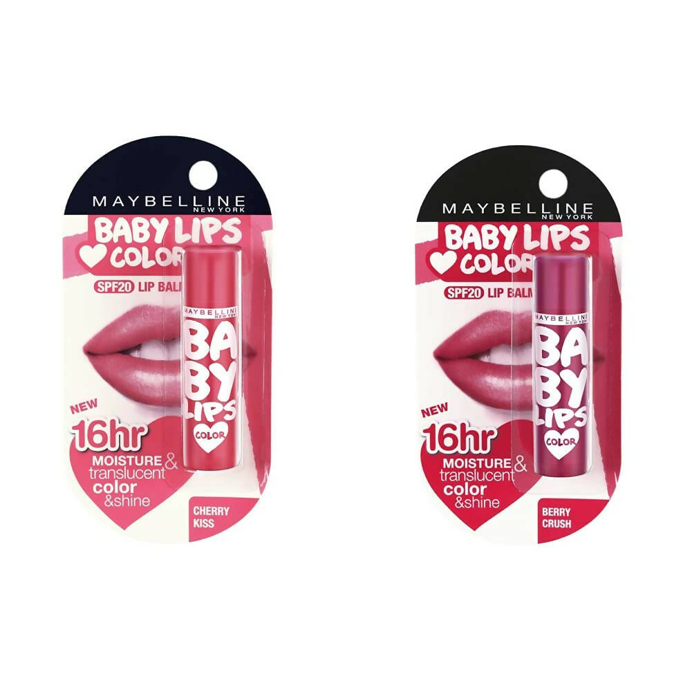 Maybelline New York Baby Lips Lip Balms Cherry Kiss And Berry Crush - BUDNE