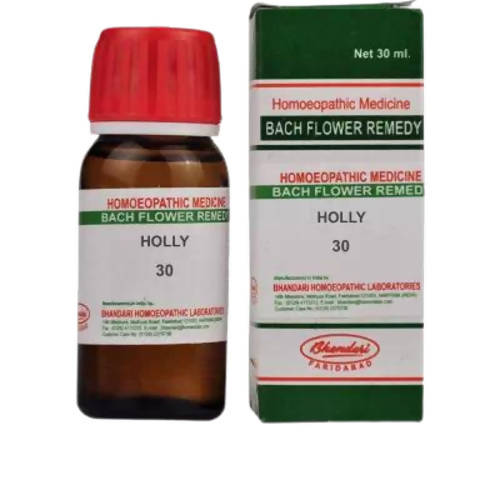 Bhandari Homeopathy Bach Flower Holly 30 Dilution