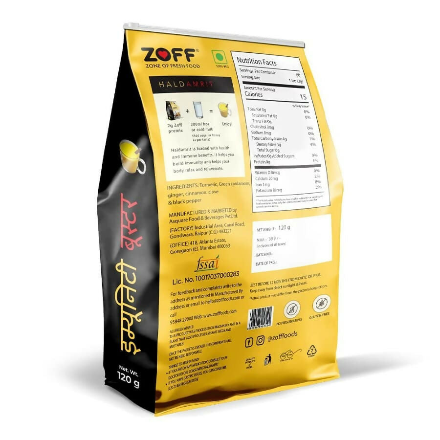 Zoff Haldamrit Immunity Booster - A Turmeric drink