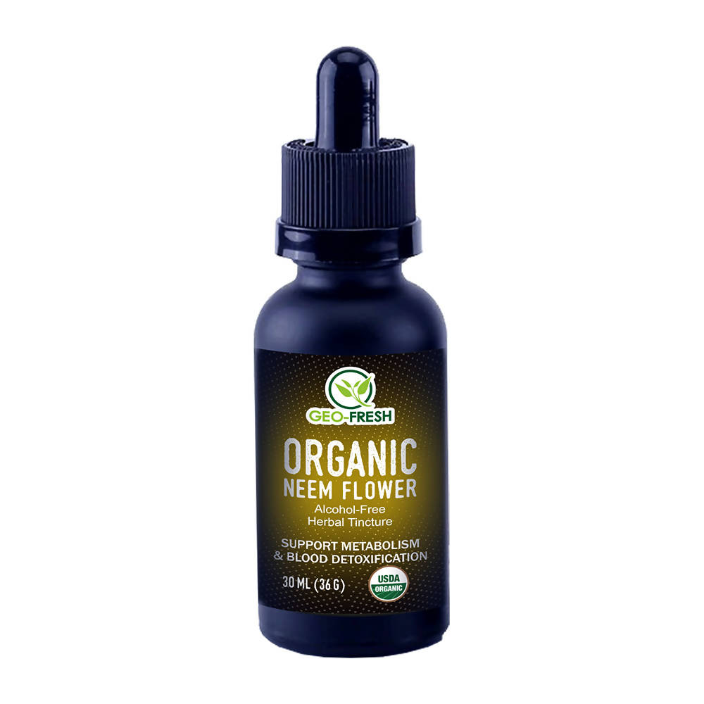 Geo-Fresh Organic Neem Flower Tincture -  usa australia canada 