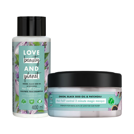 Love Beauty And Planet Onion Shampoo + Hair Mask Combo