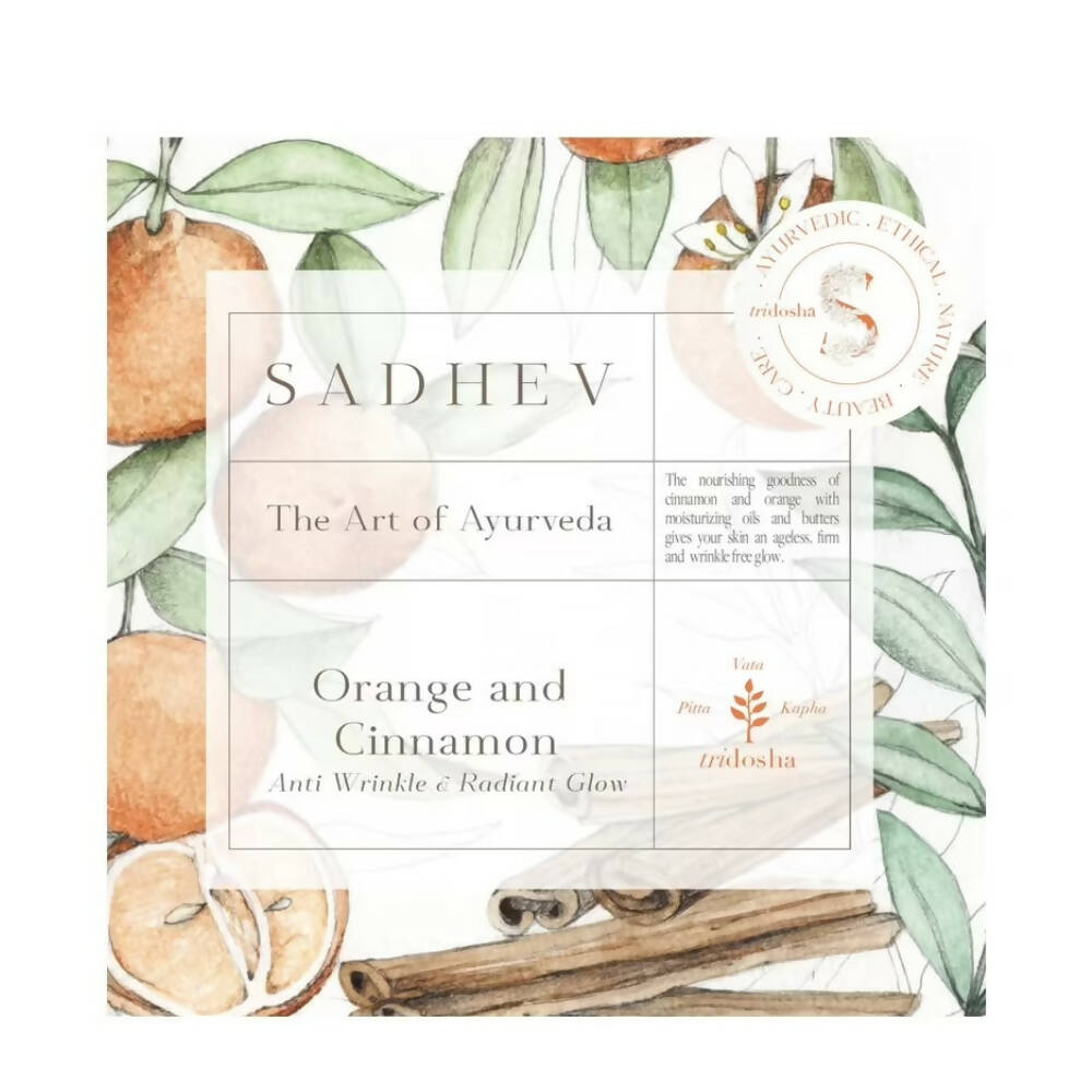 Sadhev Anti Wrinkle Bathing Bar-Orange & Cinnamon