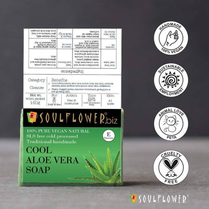 Soulflower Cool Aloe Vera Handmade Soap