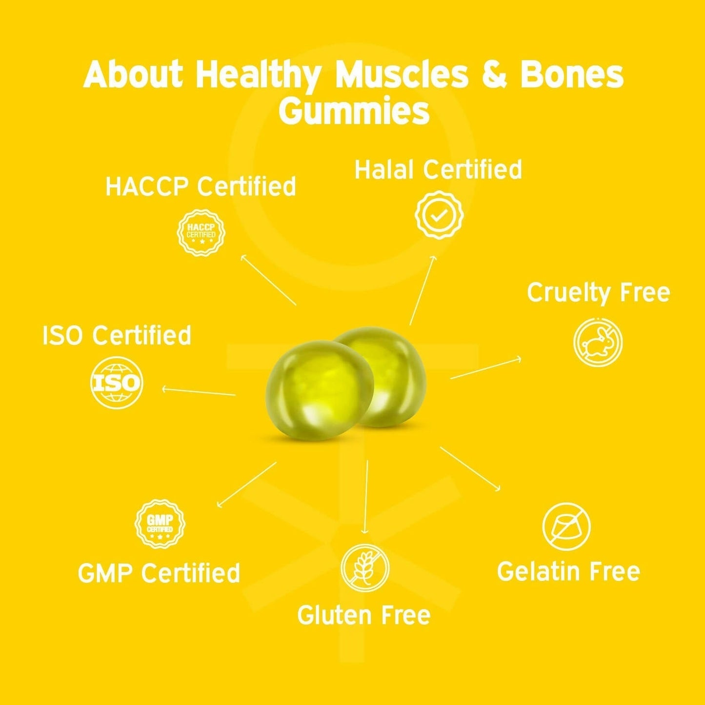 Nutriburst Healthy Muscles & Bones Gummies With Calcium & Vitamin D