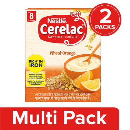 Nestle Cerelac Baby Cereal with Milk, Wheat Orange ’??? From 8 To 24 Months