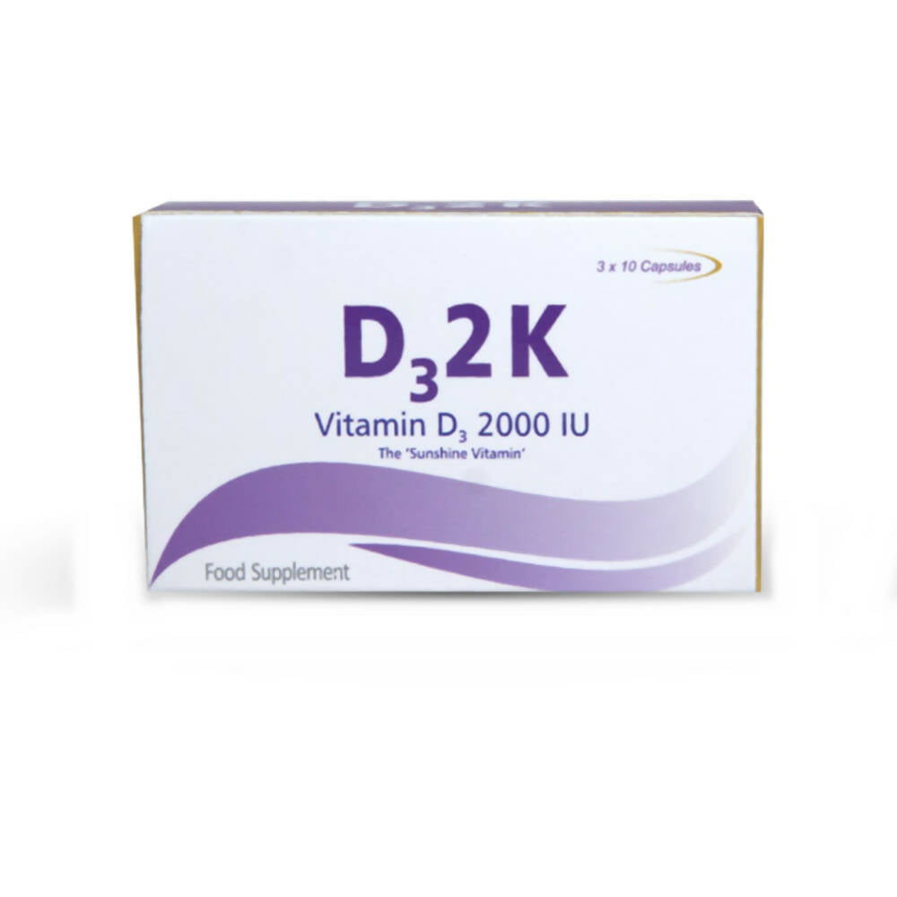 Nutra Grace D3 2k Vitamin D3 2000 I.U Capsules - BUDEN