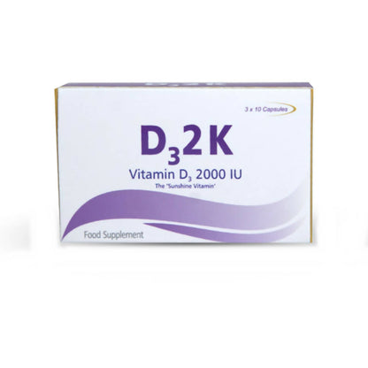 Nutra Grace D3 2k Vitamin D3 2000 I.U Capsules - BUDEN