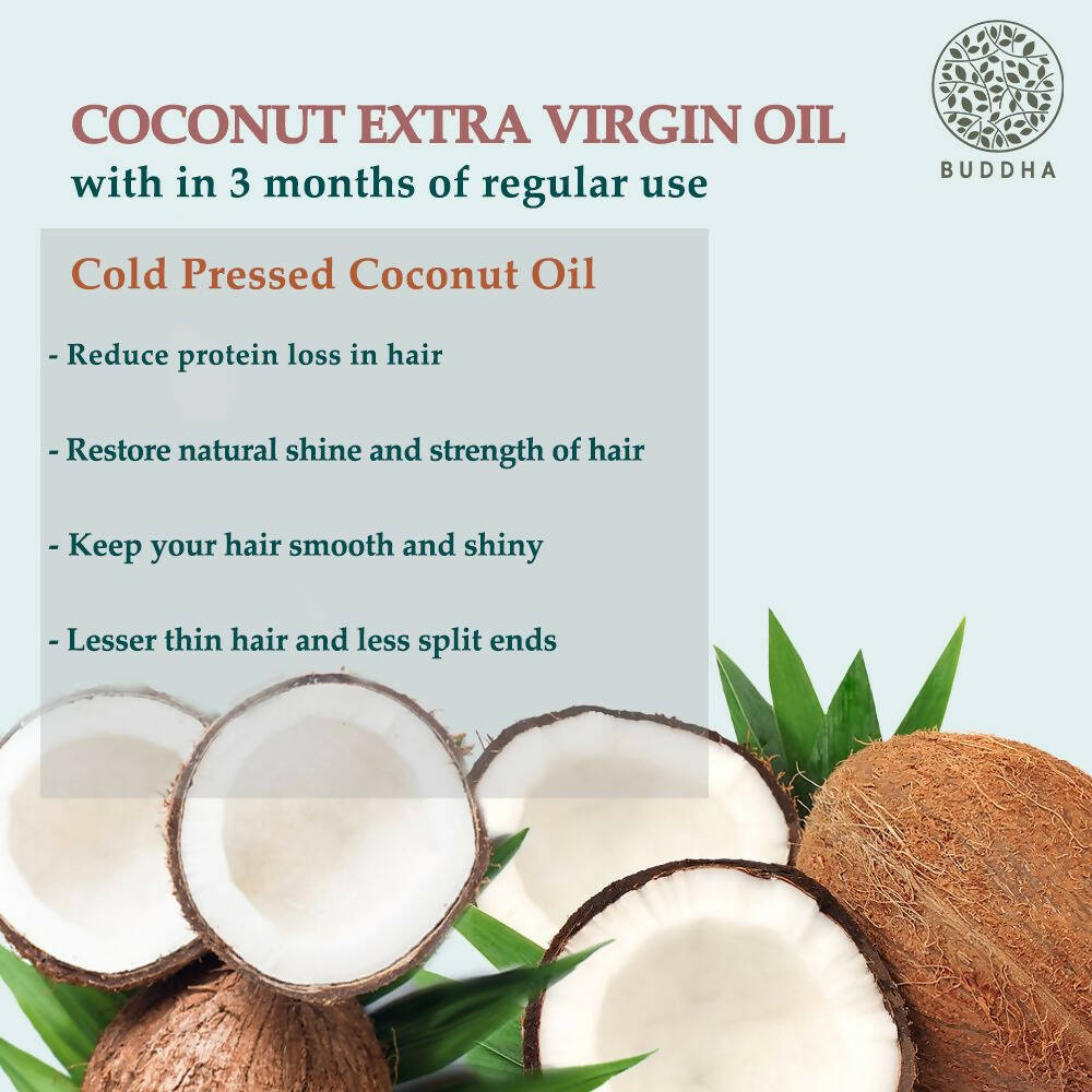 Buddha Natural Cold Pressed Virgin Coconut Oil - For Skin, Hair And Baby Care Hair Oil