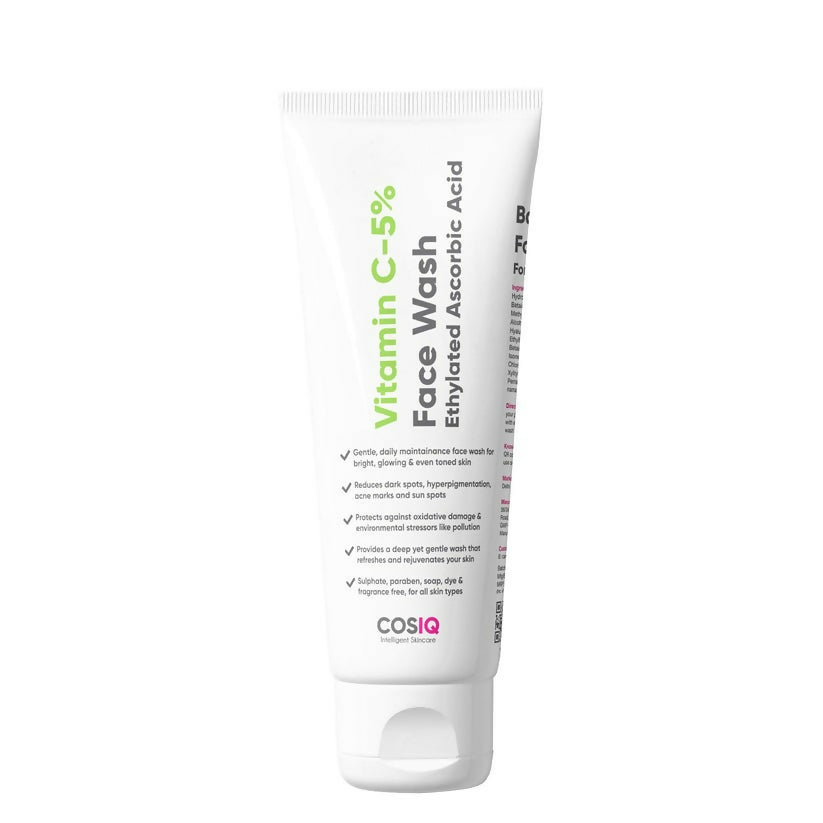 Cos-IQ Vitamin C-5% Brightening and Glow Face Wash - BUDNE