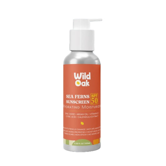 Wild Oak Sea Ferns (SPF 50) Sunscreen Hydrating Moisturizer - BUDNE
