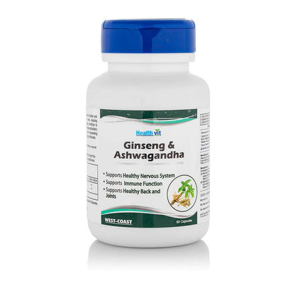 Healthvit Ginseng & Ashwagandha Capsules