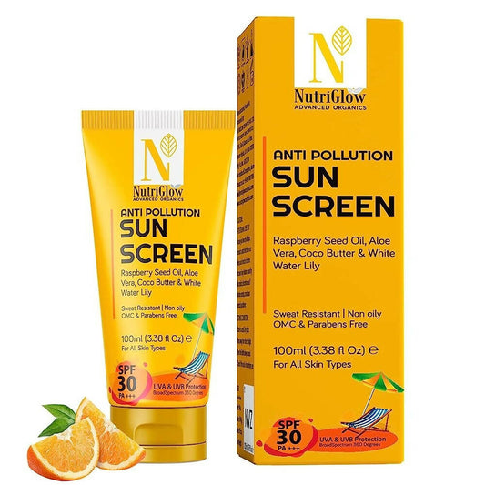 NutriGlow Advanced Organics Anti Pollution Sun Screen SPF 30 PA+++ - BUDNE
