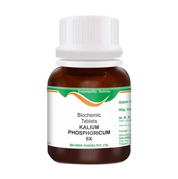 Bio India Homeopathy Kalium Phosphoricum Biochemic Tablets