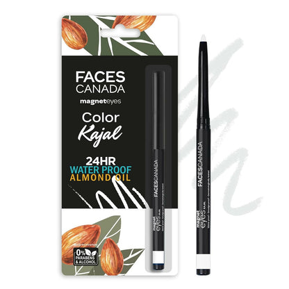 Faces Canada Magneteyes Color Kajal-White Serenity - BUDNE