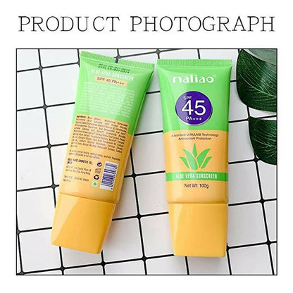 Maliao Professional Aloe Vera Sunscreen Lotion SPF 45