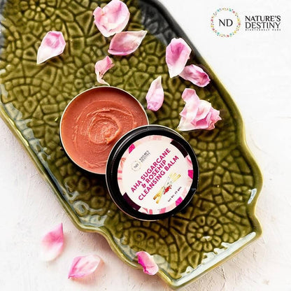 Nature's Destiny AHA Sugarcane & Rosehip Cleansing Balm