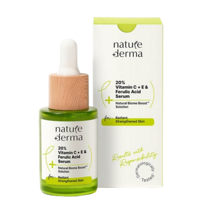 Nature Derma 20% Vitamin C + E & Ferulic Acid Serum