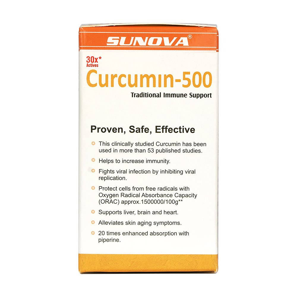 Sunova Curcumin-500 Traditional Immune Support Capsules