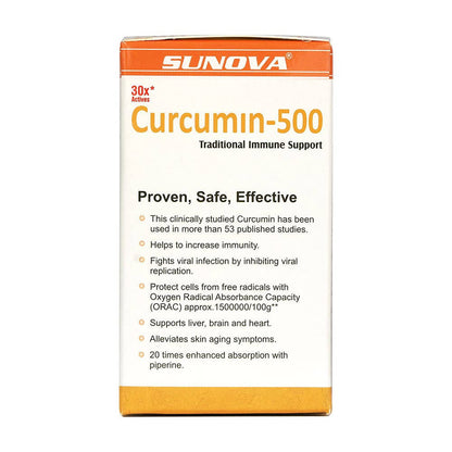 Sunova Curcumin-500 Traditional Immune Support Capsules