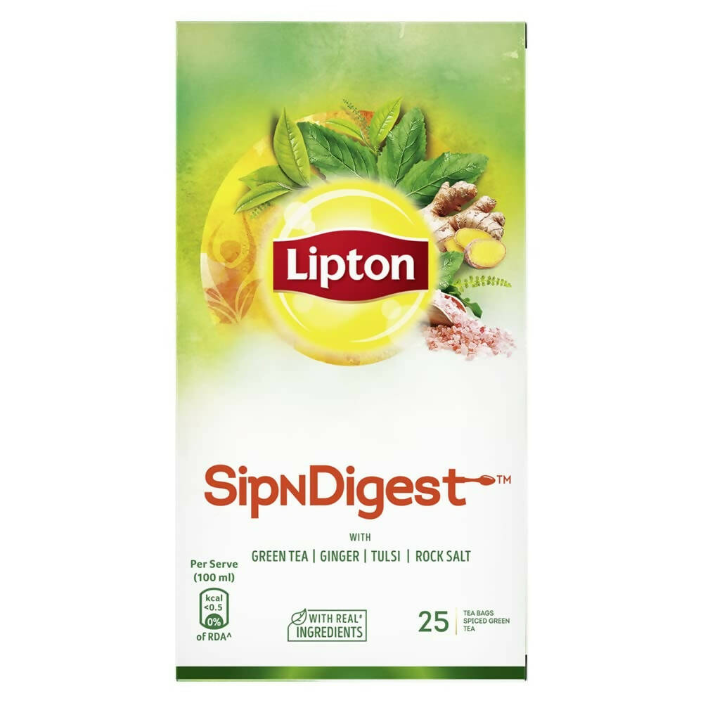 Lipton SipNDigest With Tulsi & Rock Salt Ginger Green Tea Bags