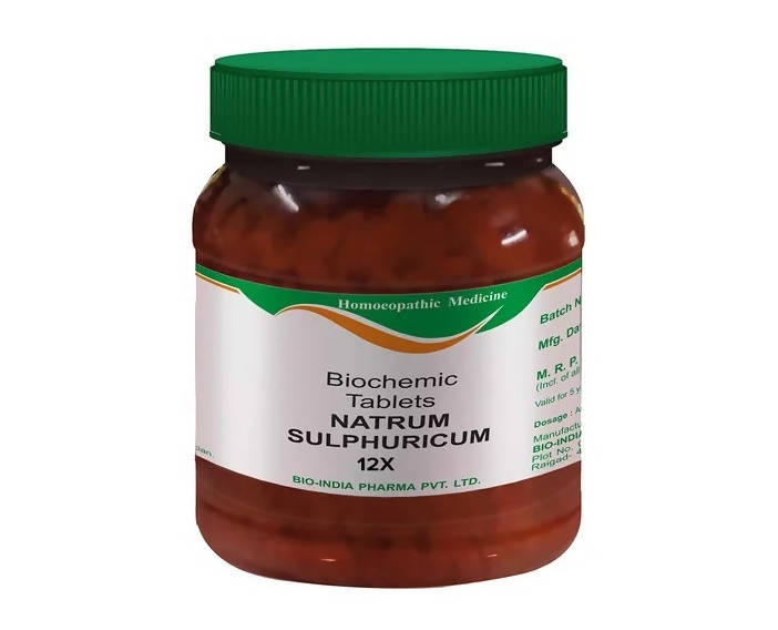 Bio India Homeopathy Natrum Sulphuricum Biochemic Tablets