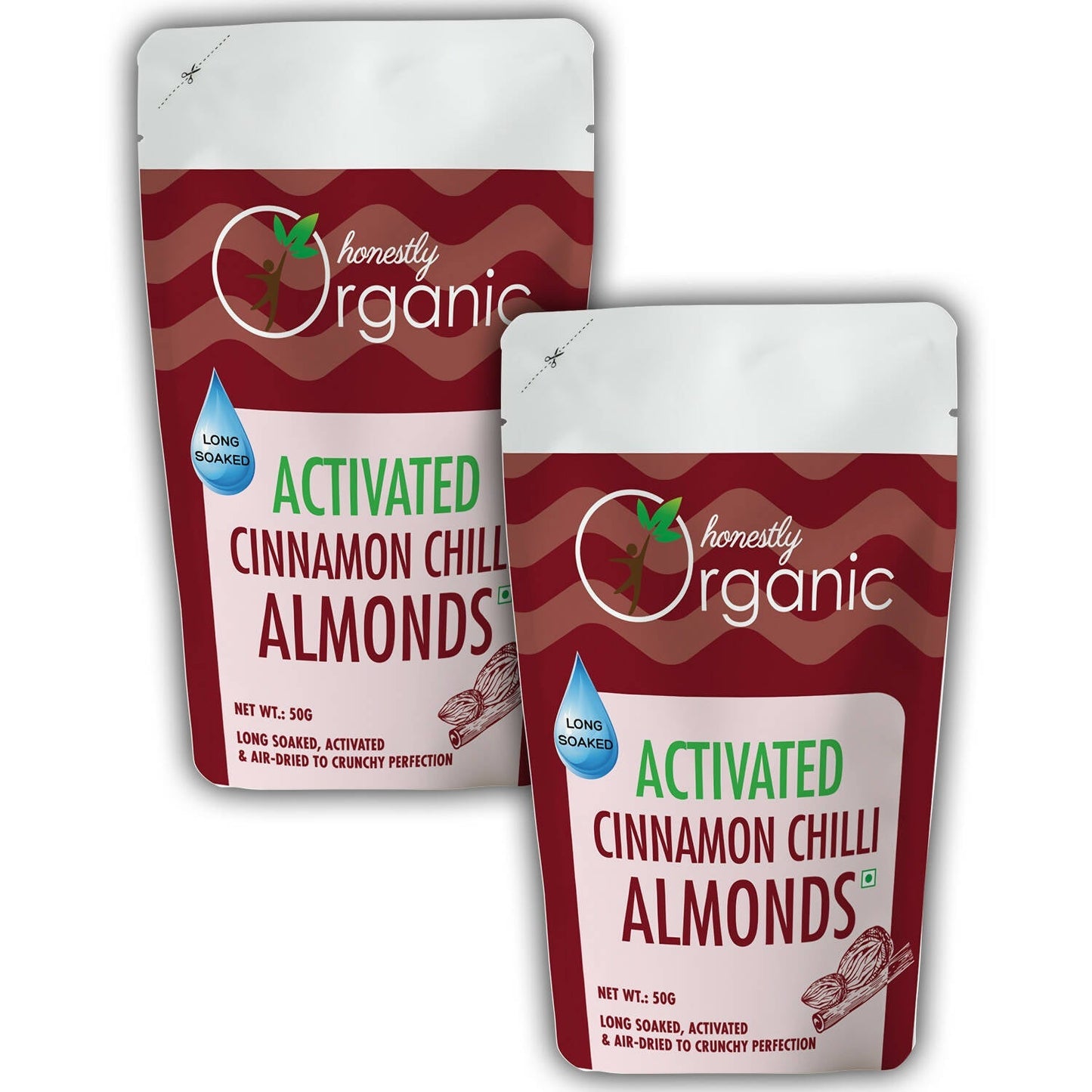 D-Alive Honestly Organic Activated Cinnamon Chilli Almonds