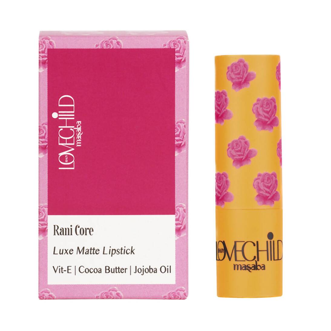 LoveChild By Masaba Gupta Rani Core Luxe Matte Lipstick - Peri-Peri Pink