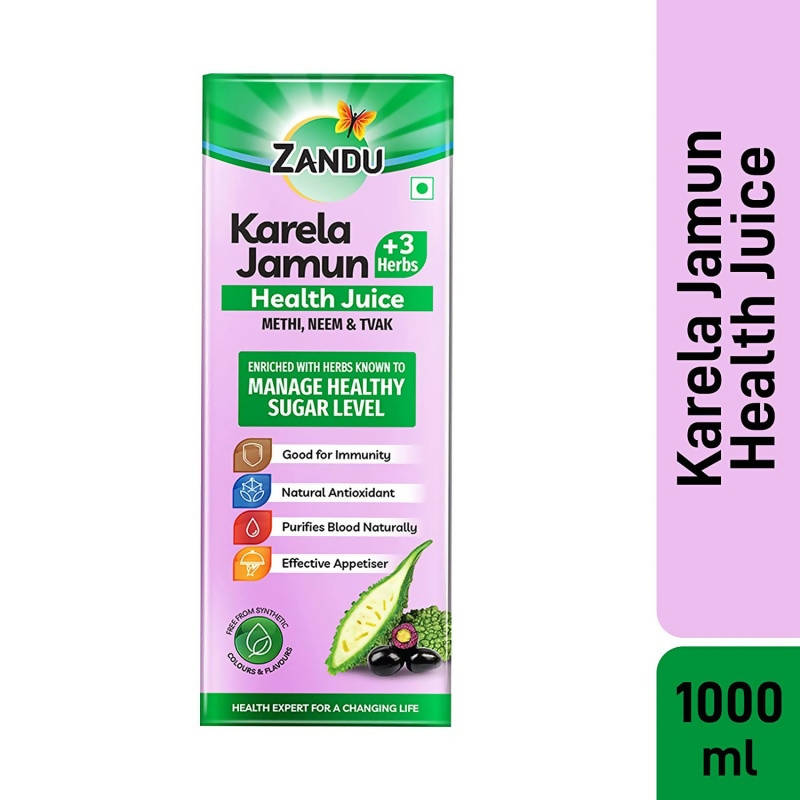 Zandu Karela Jamun + 3 Herbs Health Juice