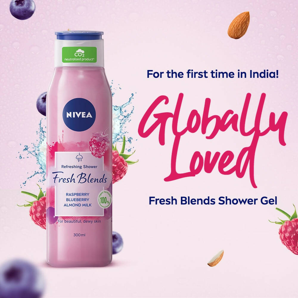 Nivea Fresh Blends Raspberry Body Wash