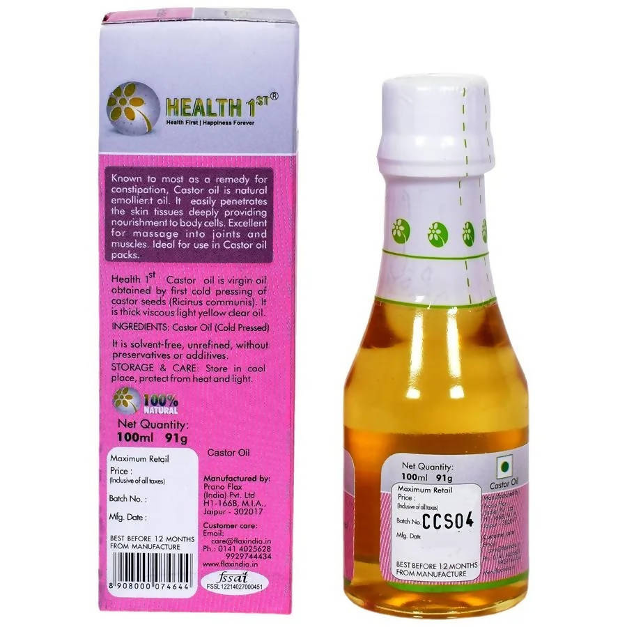 Health 1st Cold Pressed Castor Oil