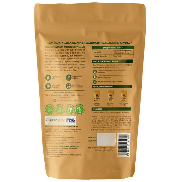 Himalayan Organics Ashwagandha Powder